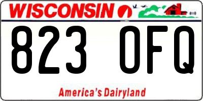 WI license plate 823OFQ