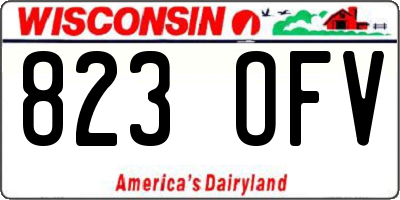 WI license plate 823OFV