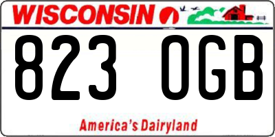 WI license plate 823OGB