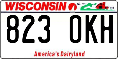 WI license plate 823OKH