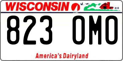 WI license plate 823OMO