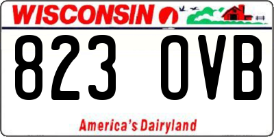 WI license plate 823OVB