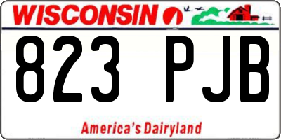 WI license plate 823PJB