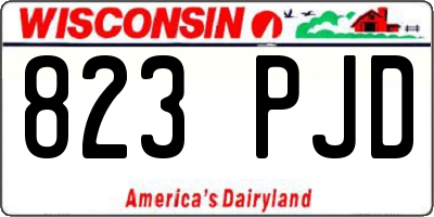 WI license plate 823PJD