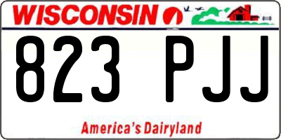 WI license plate 823PJJ