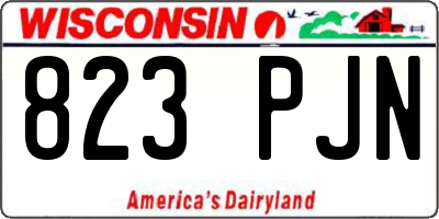 WI license plate 823PJN