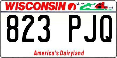 WI license plate 823PJQ