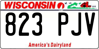 WI license plate 823PJV