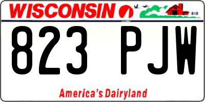 WI license plate 823PJW