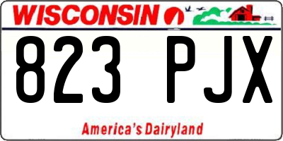 WI license plate 823PJX