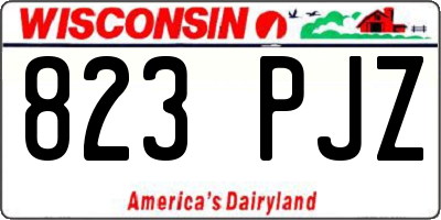 WI license plate 823PJZ