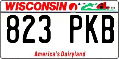 WI license plate 823PKB