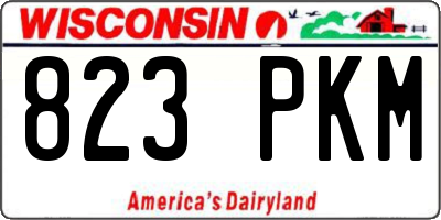 WI license plate 823PKM