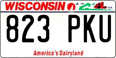 WI license plate 823PKU