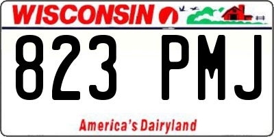 WI license plate 823PMJ