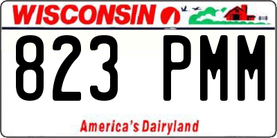 WI license plate 823PMM