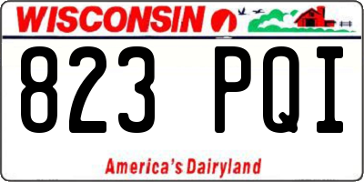 WI license plate 823PQI