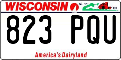 WI license plate 823PQU