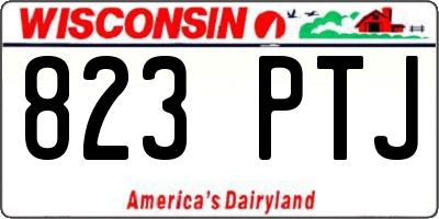 WI license plate 823PTJ