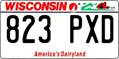 WI license plate 823PXD