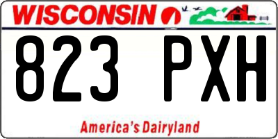 WI license plate 823PXH