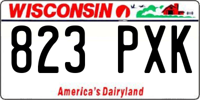 WI license plate 823PXK