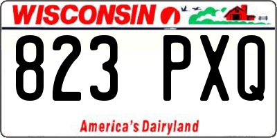WI license plate 823PXQ