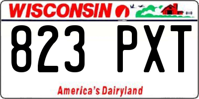 WI license plate 823PXT