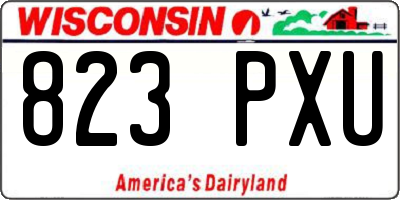 WI license plate 823PXU