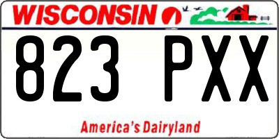 WI license plate 823PXX