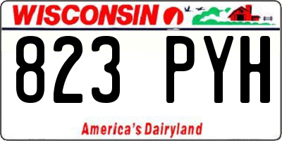 WI license plate 823PYH