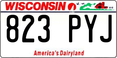 WI license plate 823PYJ
