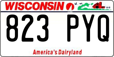 WI license plate 823PYQ