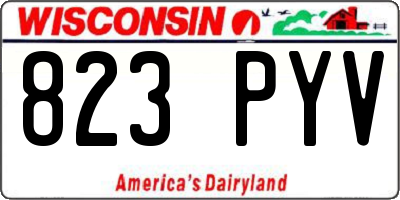 WI license plate 823PYV