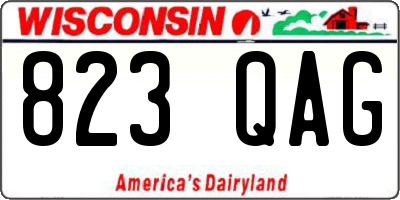WI license plate 823QAG