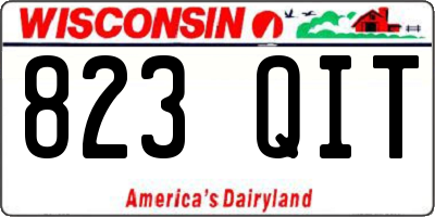 WI license plate 823QIT
