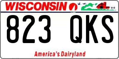 WI license plate 823QKS