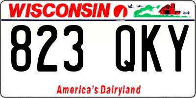 WI license plate 823QKY