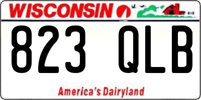 WI license plate 823QLB