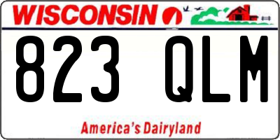 WI license plate 823QLM