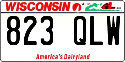 WI license plate 823QLW