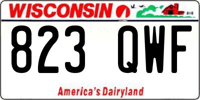 WI license plate 823QWF