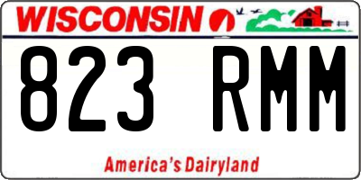 WI license plate 823RMM