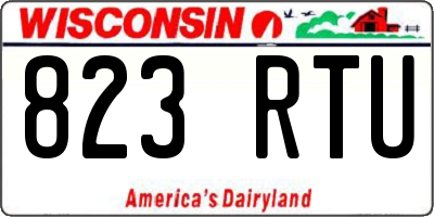 WI license plate 823RTU