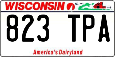 WI license plate 823TPA