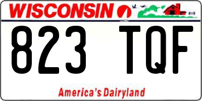 WI license plate 823TQF