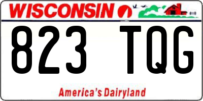 WI license plate 823TQG