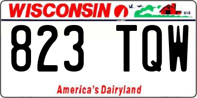 WI license plate 823TQW