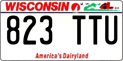 WI license plate 823TTU
