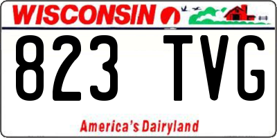 WI license plate 823TVG